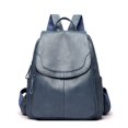 thumbnail image 1 of Backpack Women's Trendy All-match Anti-theft Backpack Large Capacity Soft Leather Women's Travel Backpack, 1 of 5