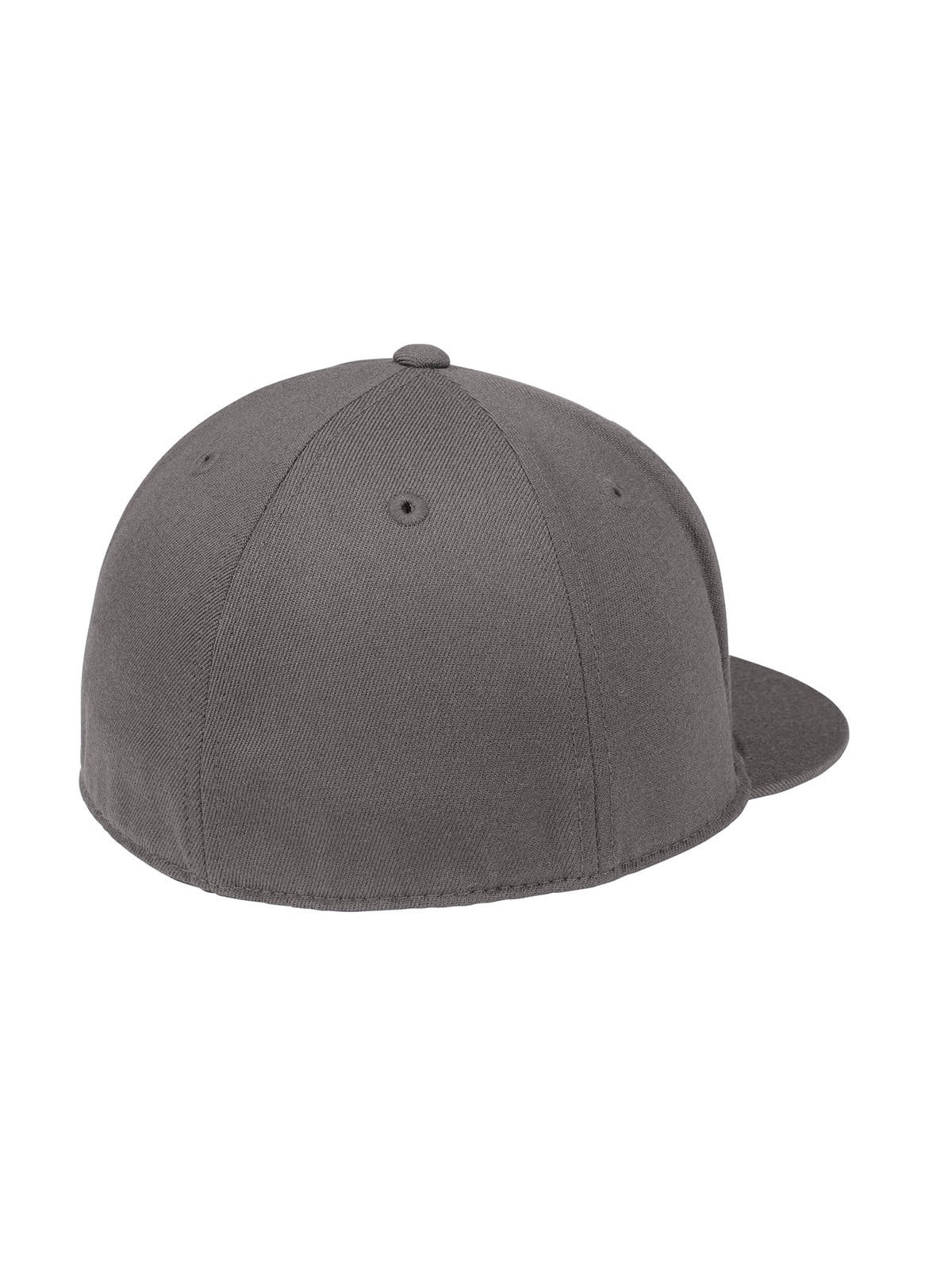 Men\'s Grey Flexfit Mafoose Cap Bill 210 Flat Small/Medium