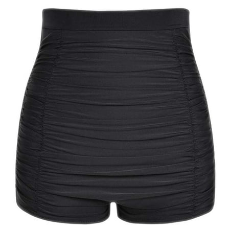 bvgfsahne Women Plus Size High Waist Bikini Bottoms Swim Briefs Beach Shorts Ruched Bottom