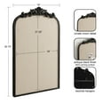 thumbnail image 3 of Kate and Laurel Arendahl Vintage Decorative Arched Pinboard, 19 x 31, Black, Framed Arch Ornate Bulletin Board for Unique Display, Organization, and Decor Options, 3 of 8