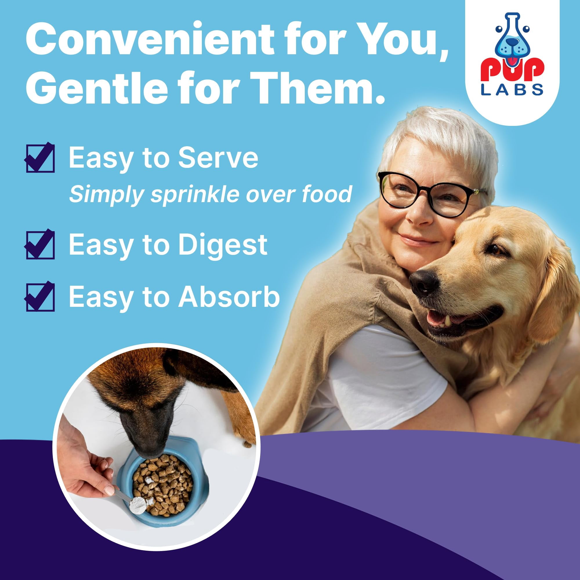 Pup Labs ProDenta, Tartar & Bad Breath Remover for Dogs, Plaque and Gum Support, 30 Scoops (3-Pack)