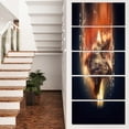 thumbnail image 1 of Large Falcon in Flight - Animal Canvas Wall Art, 1 of 3