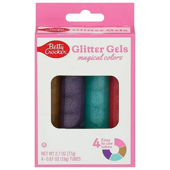 BETTY CROCKER - Gel Bake Glitter Magical 2.7OZ ( Pack of 6)