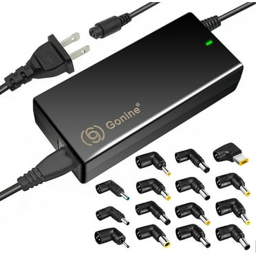 Gonine 90W Universal Laptop Charger, DC Output 15V 16V 18.5V 19V 19.5V 20V Power Supply for HP Dell Toshiba IBM Lenovo Acer Sony Gateway Notebook, Ultrabook Chromebook Charger