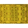 thumbnail image 1 of Ahgly Company Indoor Rectangle Abstract Yellow Modern Area Rugs, 4' x 6', 1 of 4
