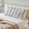 thumbnail image 4 of Dark Blue Grey Botanical Body Pillow Covers 20"x60", Spring Floral Summer Farmhouse Soft Brushed Microfiber Breathable Throw Pillow Covers, Pillowcase with Zipper for Couch Sofa Bedroom Living Room, 4 of 9