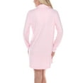 thumbnail image 4 of White Mark Long Sleeve Sleepshirt Nightgown Women's Polyester Notch Collar Size 1X, 4 of 10