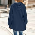 thumbnail image 4 of FDGIU Women's 2025 Oversized Hoodie Dress - Long Sleeve Tunic Sweatshirt with Pockets, Soft Fleece Fall Winter Clothes, 4 of 7