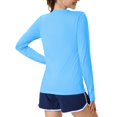 thumbnail image 2 of Camiseta deportiva MAGCOMSEN de manga larga con protección solar UPF 80+ para mujer, 2 of 6