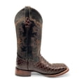 thumbnail image 2 of The Western Shops Men’s Leather Cowboy Boot Square Toe Embossed Python Print, 2 of 7