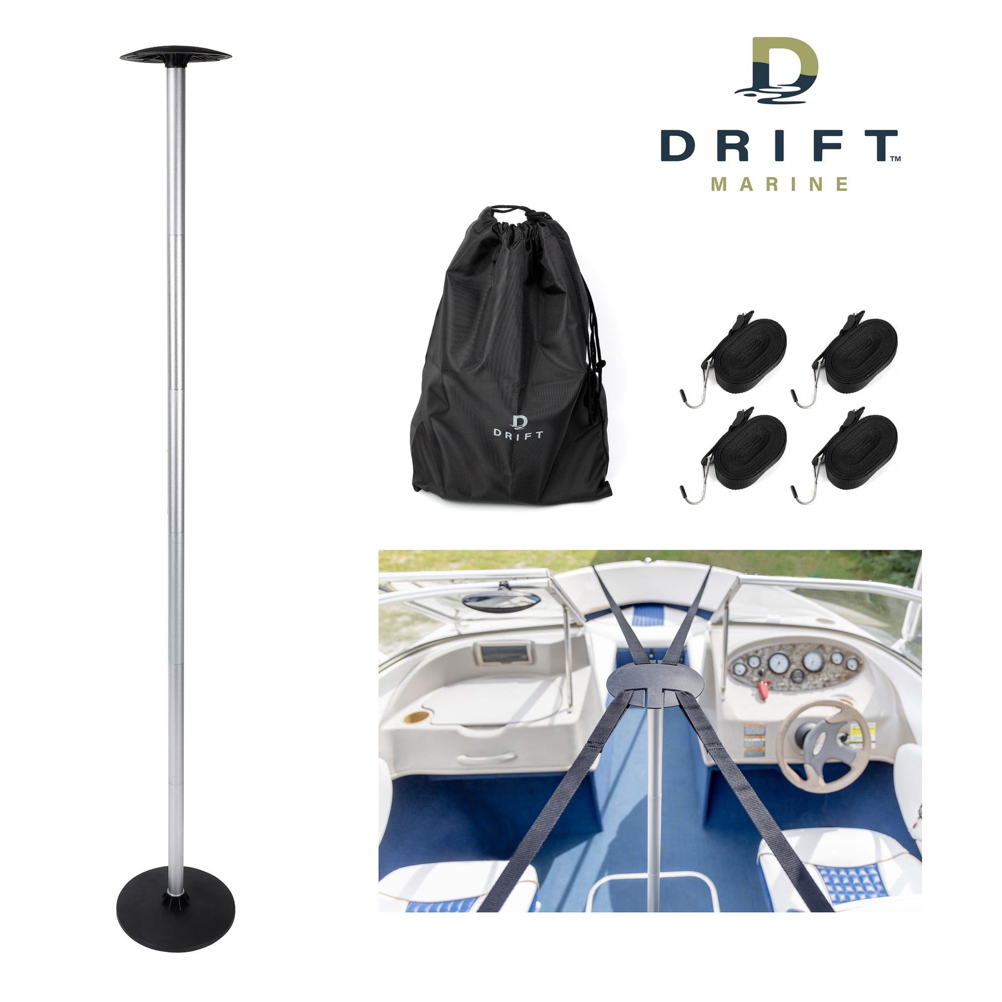D DRIFT ALL THINGS WATER Boat Cover Support Pole System, Universal and Adjustable