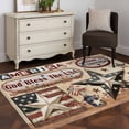 thumbnail image 3 of 3'x5' Area Rugs, Farmhouse 4th of July Indoor Outdoor Area Rug for Living Room Bedroom, American Country Star Rustic Washable Bathroom Rugs Kitchen Floor Carpet Mats Home Decor Aesthetic, 3 of 8