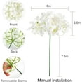 thumbnail image 6 of 64pcs Silk Hydrangea Artificial Flowers, Champagne Artificial Hydrangea Flowers with Stems, Full Hydrangea Flowers for Wedding Centerpieces, Home, Garden, Party Decoration (Champagne), 6 of 7