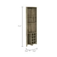 thumbnail image 6 of Modern Corner Bar Cabinet | Ideal for Dining Room Organization with Wine Rack | Particle Board Build | Solves Dining Room Storage Woes, 6 of 7