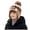 Coffee, variant on mgoYE Kids Winter Beanie Hat with Ear Flaps, Knitted Pom Pom Design, Fleece Lined, Warm Winter Hat for Boys and Girls
