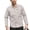 Beige_#05, variant on Sewkxo Men's Long Sleeve Work Shirt Casual Loose Fit Button Down Shirts with 2-Pocket for Outdoor Safari,Dark Blue 2XL
