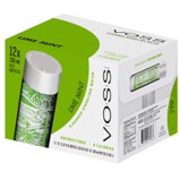 VOSS LIMEMINT FLAVORED SPARKLING WATER 330ML PET