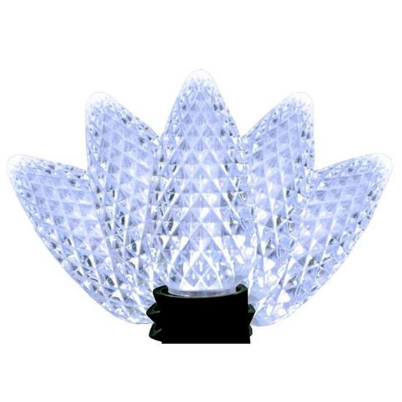 Holiday Bright Lights 9107044 LED PS C9 Cool White Christmas Light Bulbs - 25 Count
