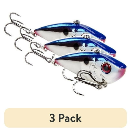 (3 pack) Strike King Red Eye Shad 1/2oz Smokey Chrome Blue Hard Bait Lure