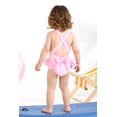 thumbnail image 5 of Happy Town Toddler Baby Girl Beach Bathing Suit Floral Sleeveless One-Piece Swimsuit With Bowknot, 5 of 9