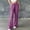Purple pants for women, variant on Gifts Usmixi Womens Straight Trousers Sexy Hollowed High Waist Wide Leg Long Pants Solid Pleated Loose Lightweight Pants Black l