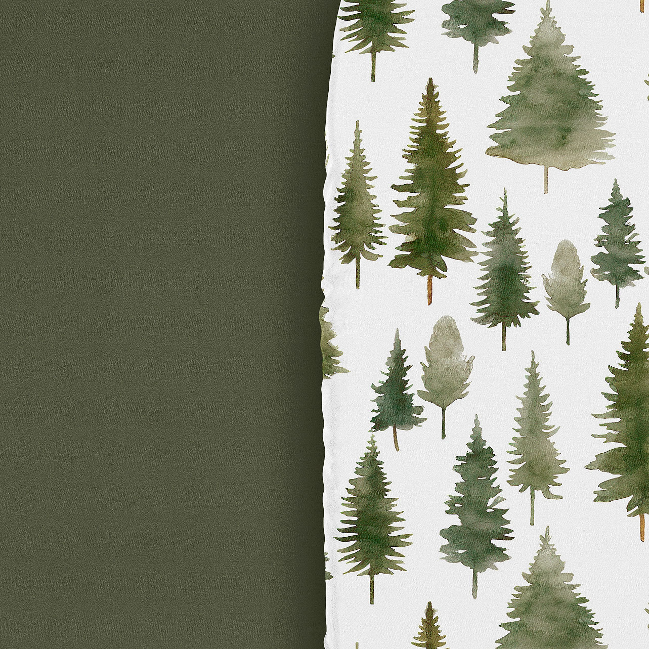 Sweet Jojo Designs Woodland Pine Tree Boy, Girl, Unisex/Gender Neutral Baby Bassinet Fitted Sheets Set 2 Piece