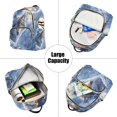 thumbnail image 5 of JIALIOU Mini Backpack Purse for Women Quilted Casual Daypack Small Travel Shoulder Bag, Snow Wolf under Moon, 5 of 7