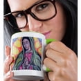 thumbnail image 2 of 3dRose, USA, New Mexico, Catholicism, Virgin of Guadalupe - US32 LNO0184 - Luc Novovitch, 15oz Two-Tone Green Mug, 2 of 7