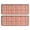 Red Black Star Checkerboard Pink Pattern, variant on Orange Yellow Checkerboard Orange Pattern Kitchen Rugs Set Of 2, 17"X47" Anti-Fatigue Non-Slip Washable Decorative Mats for Kitchen