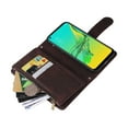 thumbnail image 4 of Case for Samsung Galaxy A33 5G/4G Cover Zipper Pocket Wallet Case Magnetic Protective - Braun, 4 of 5