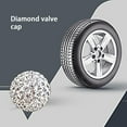 thumbnail image 6 of HCJKDU Car Wheel Tire Valve Caps, 4 Pack Crystal Rhinestone Car Tire Wheel Valve Stem Air Caps for Car Tire Accessories Universal for Cars, SUVs, Bicycle, Trucks and Motorcycles, 6 of 7