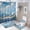 style-322, variant on 4 Piece Decor Shower Curtains Sets Witch And A Pot Halloween Bathroom Sets with Shower Curtain And Rugs 4 Piece Happy Halloween Crazy Witches Bathroom Shower Curtains Sets for Bathroom Decor Set