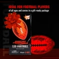thumbnail image 4 of Wave Runner Grip-It LED Glow Football, Durable Orange, 10.35 in, 4 of 9