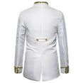 thumbnail image 3 of NaWent Mens Dinner Dress Suit Jacket Prince Party Tux Blazer Embroidery Sport Coat on White XL(XL), 3 of 9