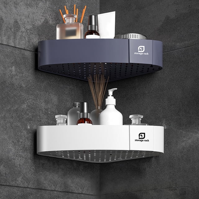 Organizador de Encimera de Baño - Estante Esquinero para Baño Organizador de AlmacenamientoAzul MNFD