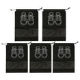 thumbnail image 5 of Mdesiwst 5Pcs Shoe Bags Printing Portable Drawstring Dust-proof Waterproof Storage Multi-Function Non-Woven Fabric Travel Shoe Bags Shoes Accessory, 5 of 7
