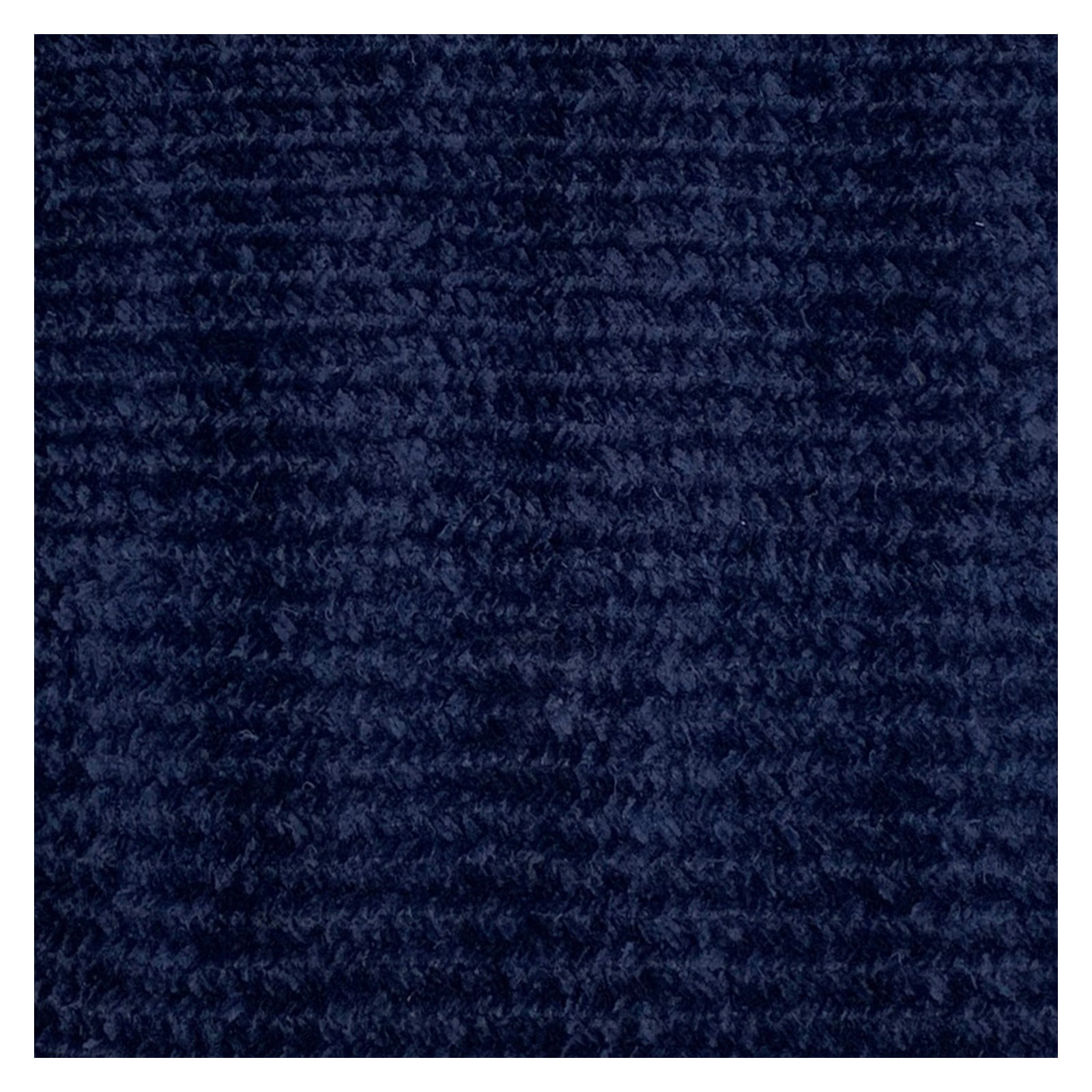 Better Trends Oval Braided Rug 30"x 50" 100% Cotton Rug for Indoor Use, Area Rug for Bedroom Chenille Solid Collection - (Navy)