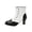 White, variant on Comfortable Fashion Ankle Boots for Women, Rivet Color Block High Heel Side Zipper Booties, Vintage Victorian Round Toe Dressy Shoes