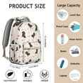 thumbnail image 6 of "Stylish Dog Backpack for School & Travel - Lightweight Waterproof Laptop Bag, Cute Pet Lover Gift, Multi-Pocket College Backpack for Women Men", 6 of 6