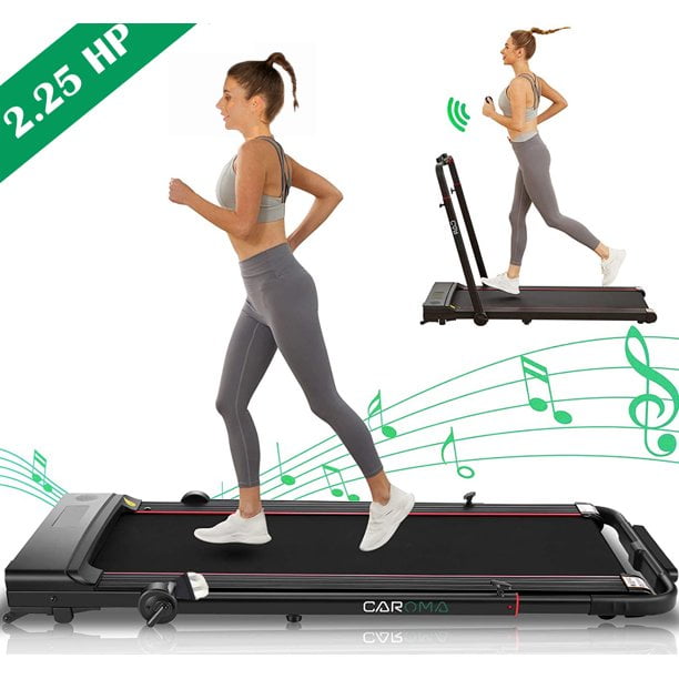 Details about   2.25HP 2 IN 1 Folding Treadmill Portable Under Desk Running Machine Electric LCD 