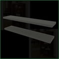 thumbnail image 3 of Floating Shelves Set of 2, 47.3” Wide Melamine Gray | Modern | Matte Gray, 3 of 13