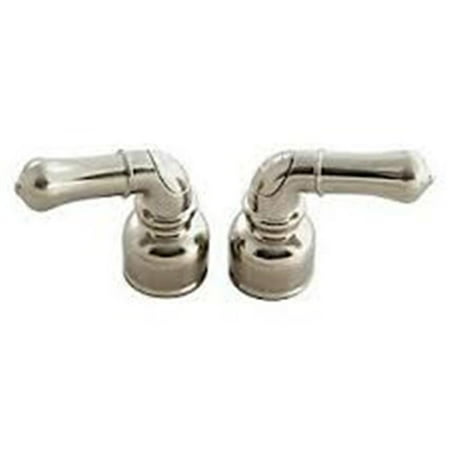 

American Brass AMBU-CNN Hot & Cold Brushed Nickel Teapot with Handles Pair