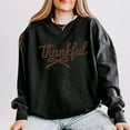 thumbnail image 2 of Thankful Coquette Distressed - Womens Lightweight Garment Dyed Sweatshirt, 2 of 5