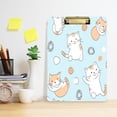 thumbnail image 6 of 12.5x9 Inch Acrylic Clipboard with Metal Clip – Single-Sided Print & Retractable Hook，Cute Cats, 6 of 8