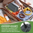 thumbnail image 4 of Uxcell Stuff Sack Waterproof Outdoor Storage Sack Drawstring Bag for Camping Hiking Backpacking Dark Grey 9 x 17 Inch, 4 of 7