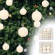 thumbnail image 5 of Seyotauo 48 Pcs Velvet Christmas Ball Ornaments,Flocked Christmas Tree Decorations,Xmas Tree Decor,Hanging Balls Ornaments with Loop,Decoration for Xmas,Holiday,Wedding,Home Decor,Multi-Shape, 5 of 7