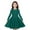 Green, variant on Odeerbi Kids Girls Long Sleeve A-Line Dress Spring Cute Flared Swing Dress Solid Color Stretchy Skater Dress Twirly School Recital Dress Kids Girls Clothes