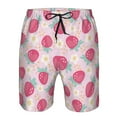 thumbnail image 4 of Naloa Floral Strawberr Men's Beach Shorts, Surfing shorts, Swim trunks, Quick Dry Swim Trunks for Surfing Beach Fun - 3X-Large, 4 of 9