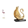 thumbnail image 1 of Estatua de resina,Escultura de estatua de flamenco de resina,arte para jardín exterior,Figura decorativa de pájaro para jardín o césped,estatua de resina de cisne,Figuras de, 1 of 8