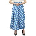 thumbnail image 1 of Phagun Robe Imprimée Shibori pour Femmes Ceinture en Coton à Volants Bleu Foncé, 1 of 6